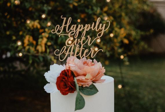 Happily Ever After Cake Topper