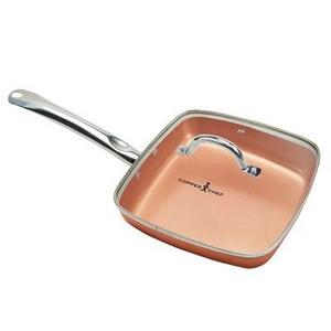 As Seen on TV Copper Chef 9.5" Square Pan with Glass Lid