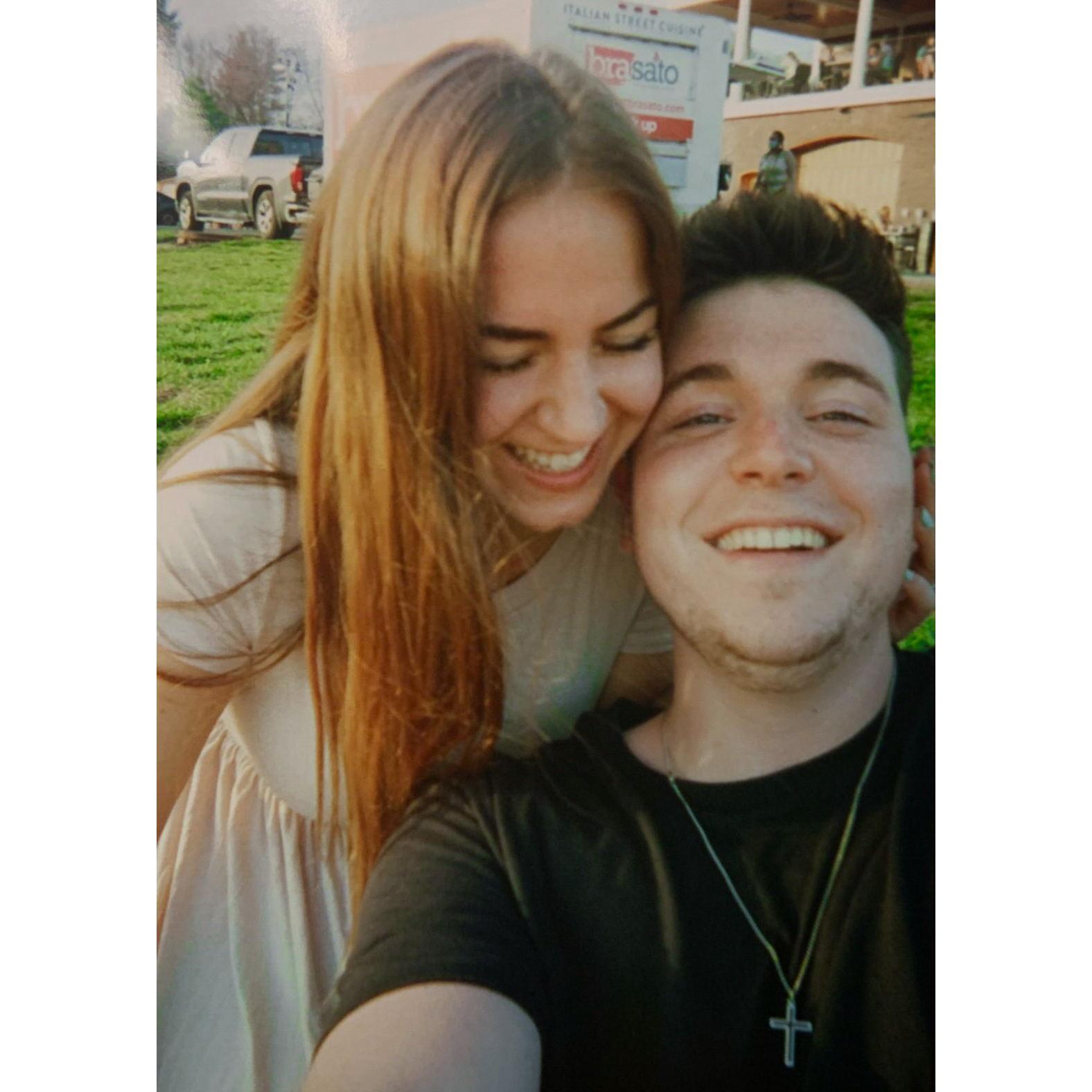 Summer of 2021 we invested in a film camera and brought it on all of our dates. This one was a cute one taken at the winery that Justin asked Tianna to be his girlfriend at