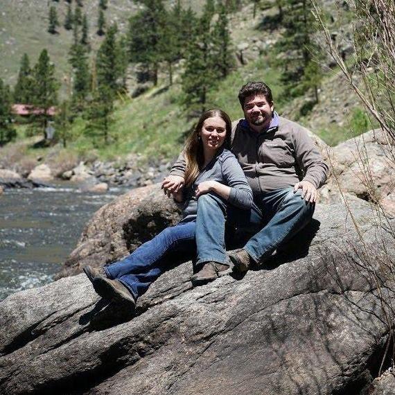 Engagement photos taken in Fort Collins, CO by Jane Sturtz, mother of the bride.