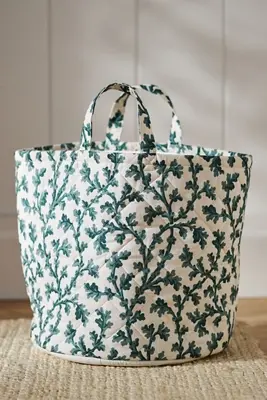 Quilted Block Print Basket
