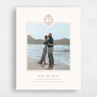 Tuscany, Brown Wedding Save the Date - Lockwood Photo