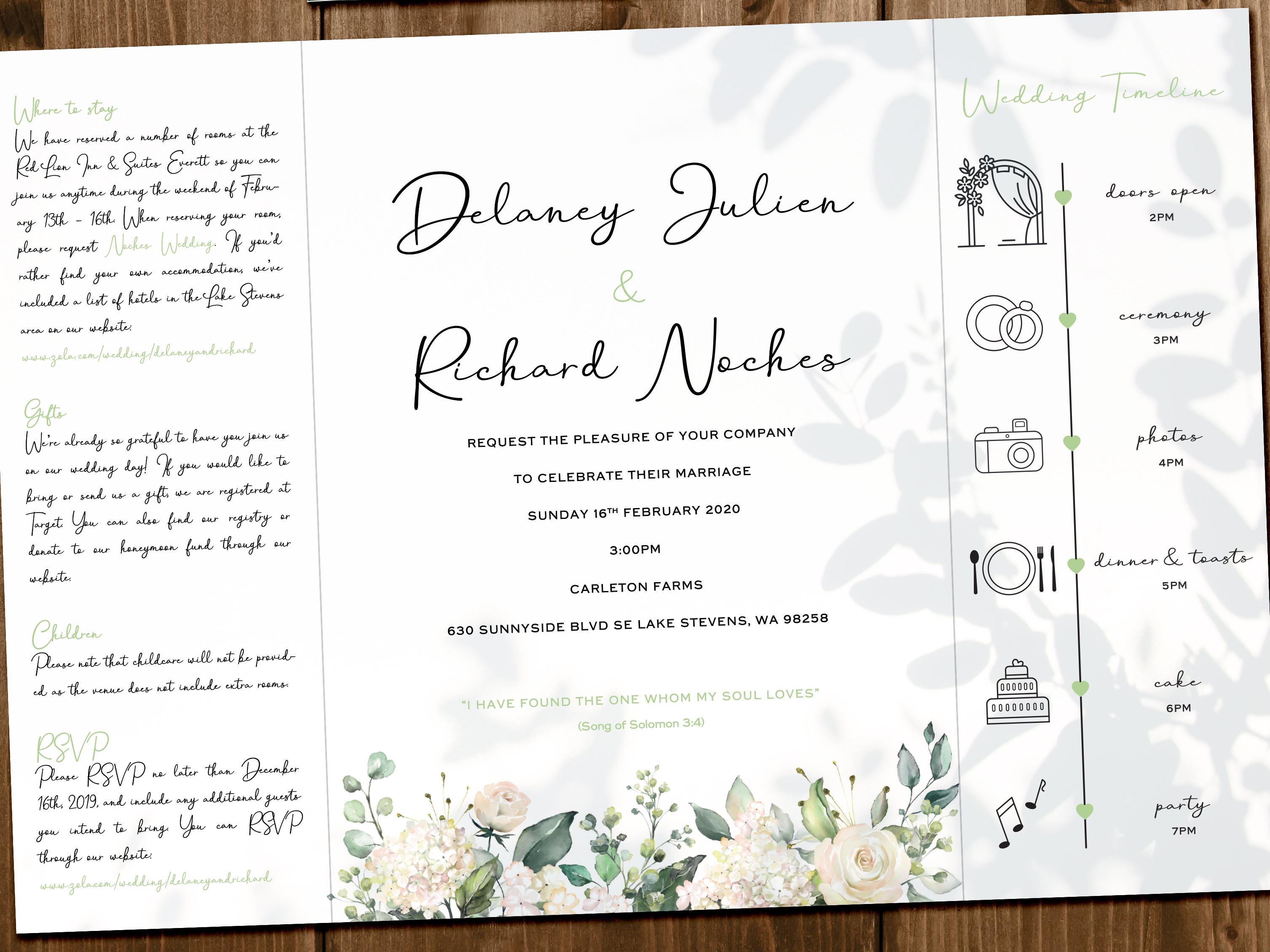 The Wedding Website of Delaney Julien and Richard Noches