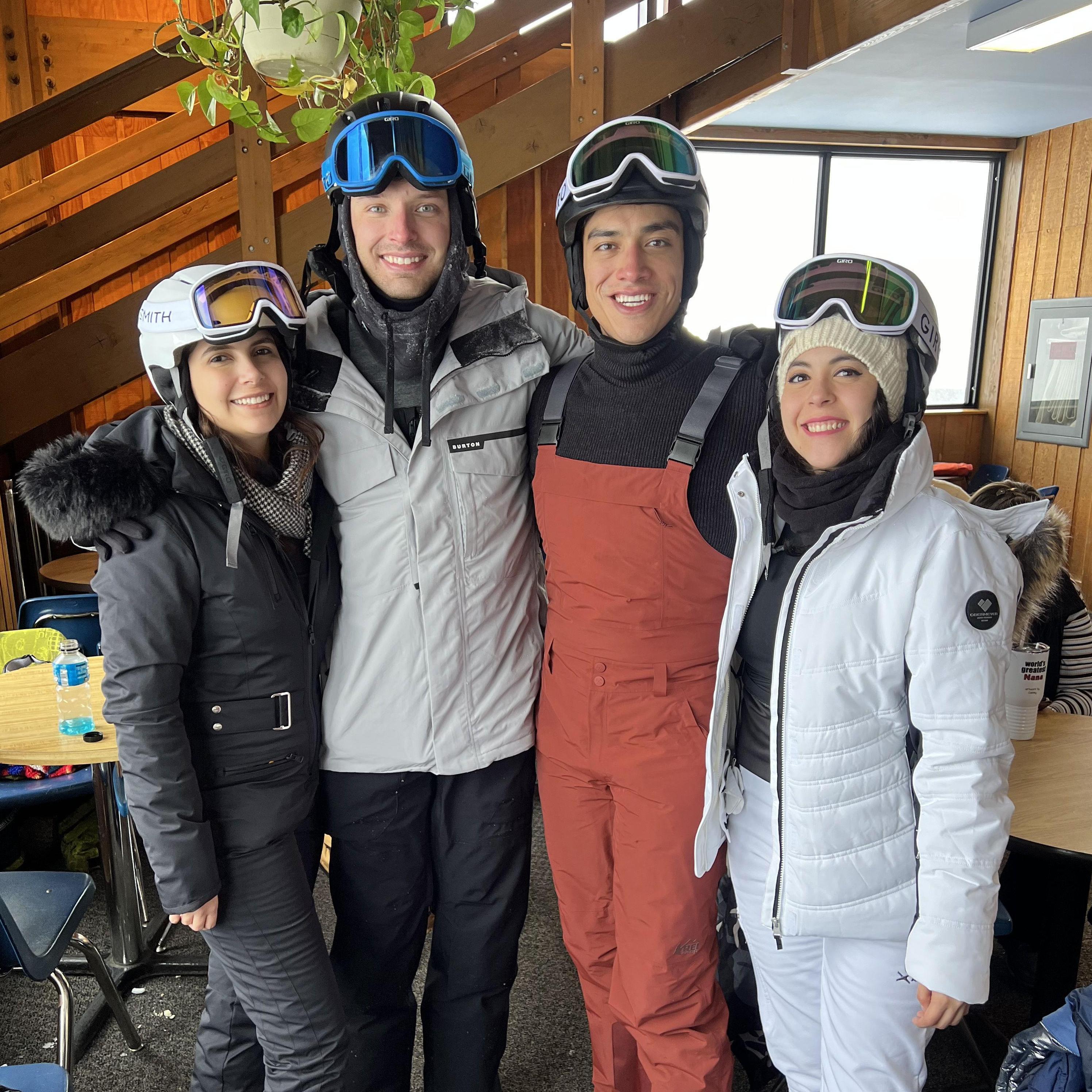 Our first ski/snowboarding trip with friends!