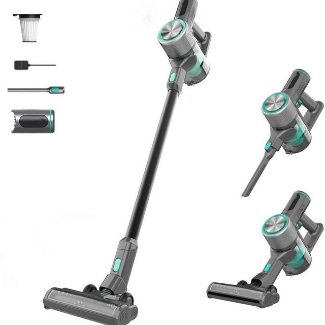 Wyze Cordless Vacuum S with 20Kpa Powerful Suction, Lightweight Stick with HEPA Filter, 300W Powerful Brushless Motor, 40mins Runtime for Home Hard Floor Carpet Pet Hair