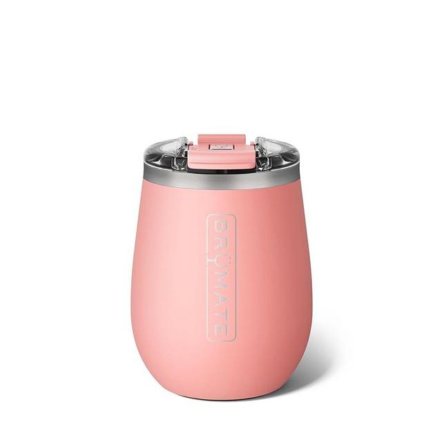 BrüMate Uncork'd XL MÜV - 100% Leak-Proof 14oz Insulated Wine Tumbler with Lid - Vacuum Insulated Stainless Steel Wine Glass - Perfect For Travel & Outdoors (Guava)