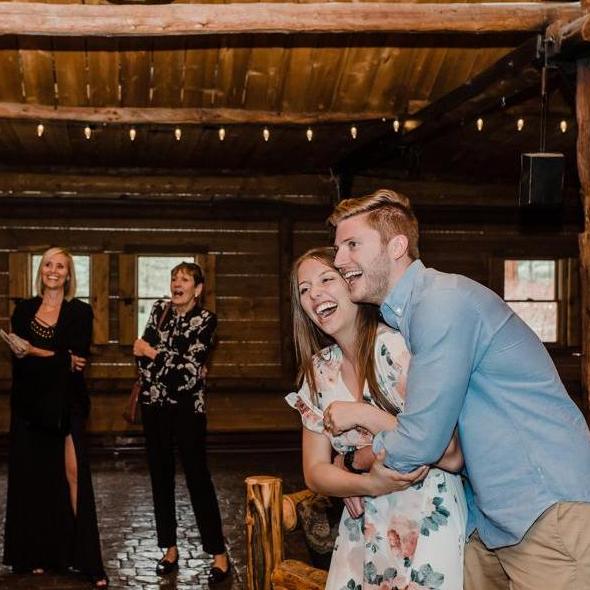 and then when I thought the surprises were over my friends and family ran in!