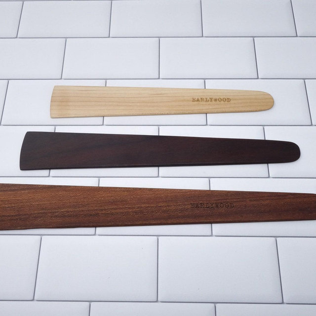 Earlywood - flat wood spatula set / set of...