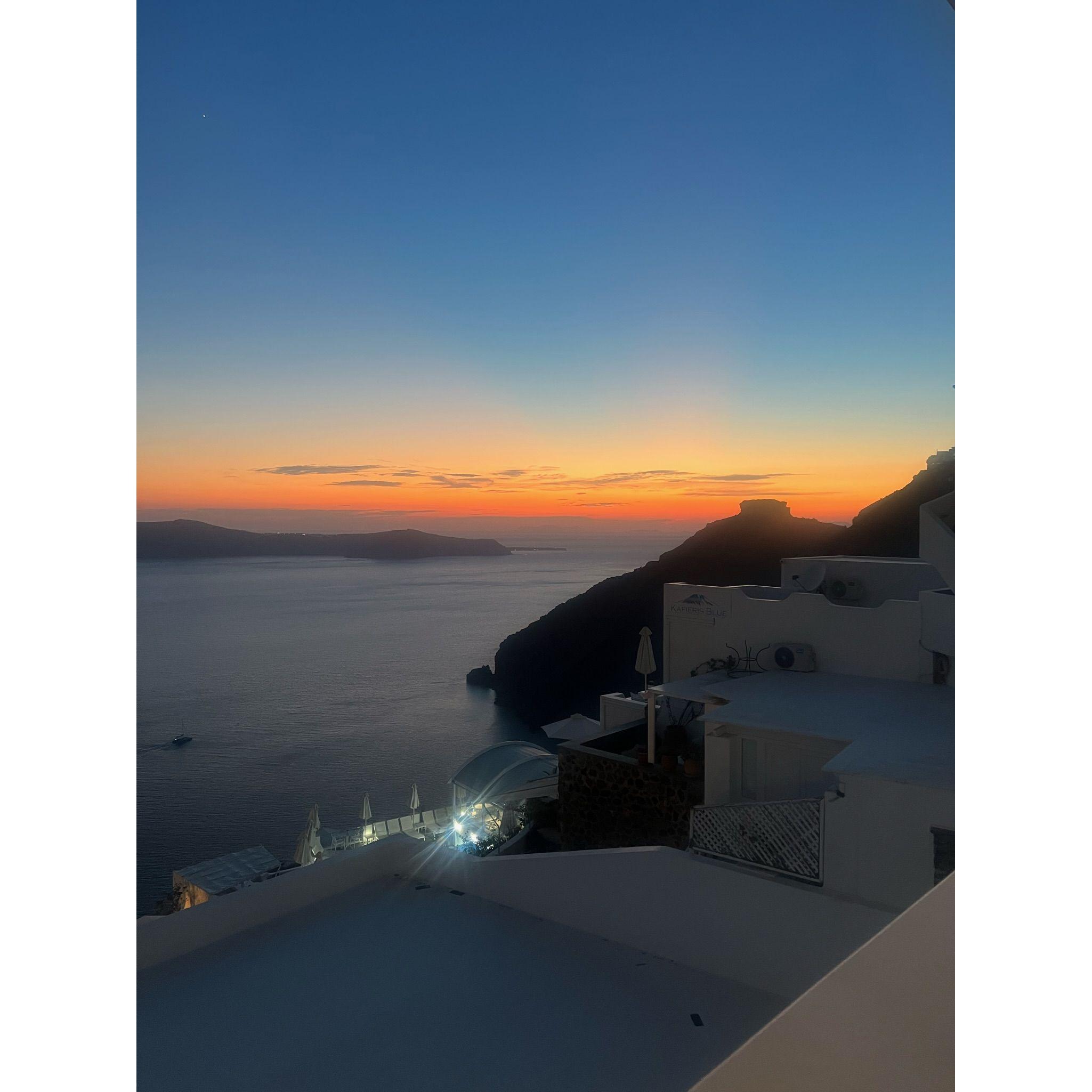 Sunsets on Santorini