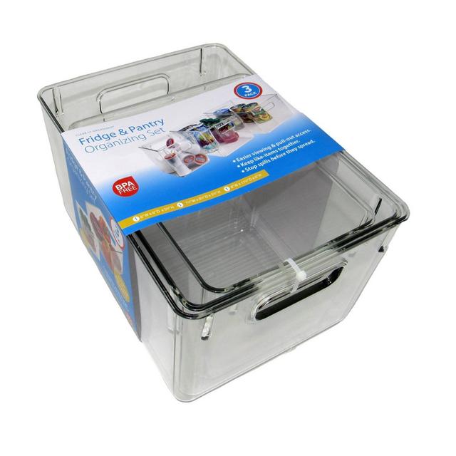 Dial 3pc Fridge Bin Set