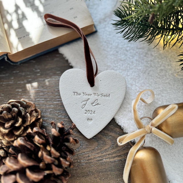 The Year We Said I Do Personalized Ornament | Unique Wedding Gift | Couple Ornament | Wedding Gift | First Christmas Married | Personalized