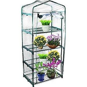 Gardman R687 4-Tier Mini Greenhouse, 27" Long x 18" Wide x 63" High