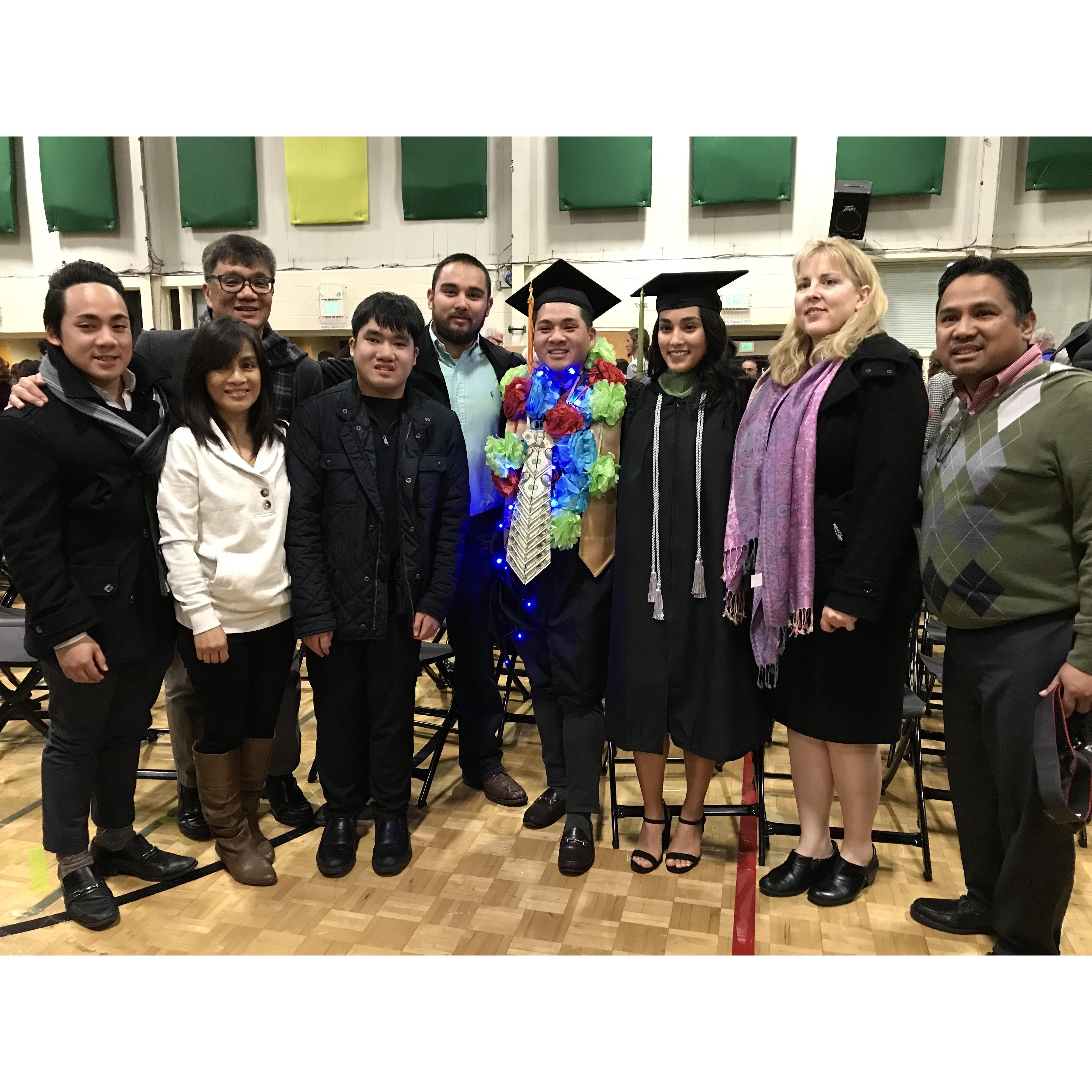 December 2017. Allie and Justin's graduation from Southern Adventist University.