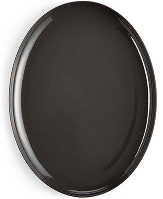 Modern Serveware Porcelain Oval Platter, Created for Macy's in SLATE