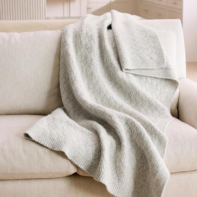 Tommy Bahama - Throw Blanket, Super Cozy Knit Bedding for Bed or Couch, Oeko-Tex Certified (Treillage Knit Grey, 50 x 60)