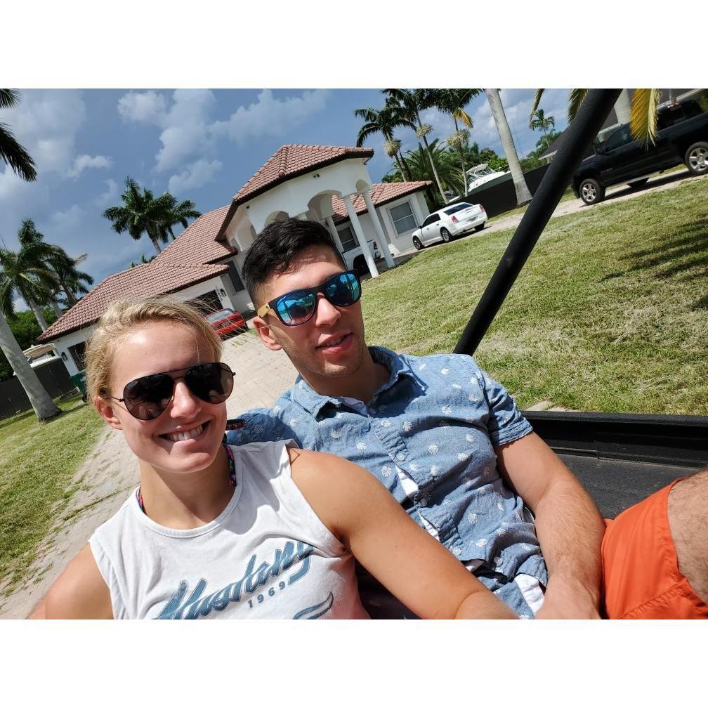 The first time Sarah visited the Hernandez family in South Florida