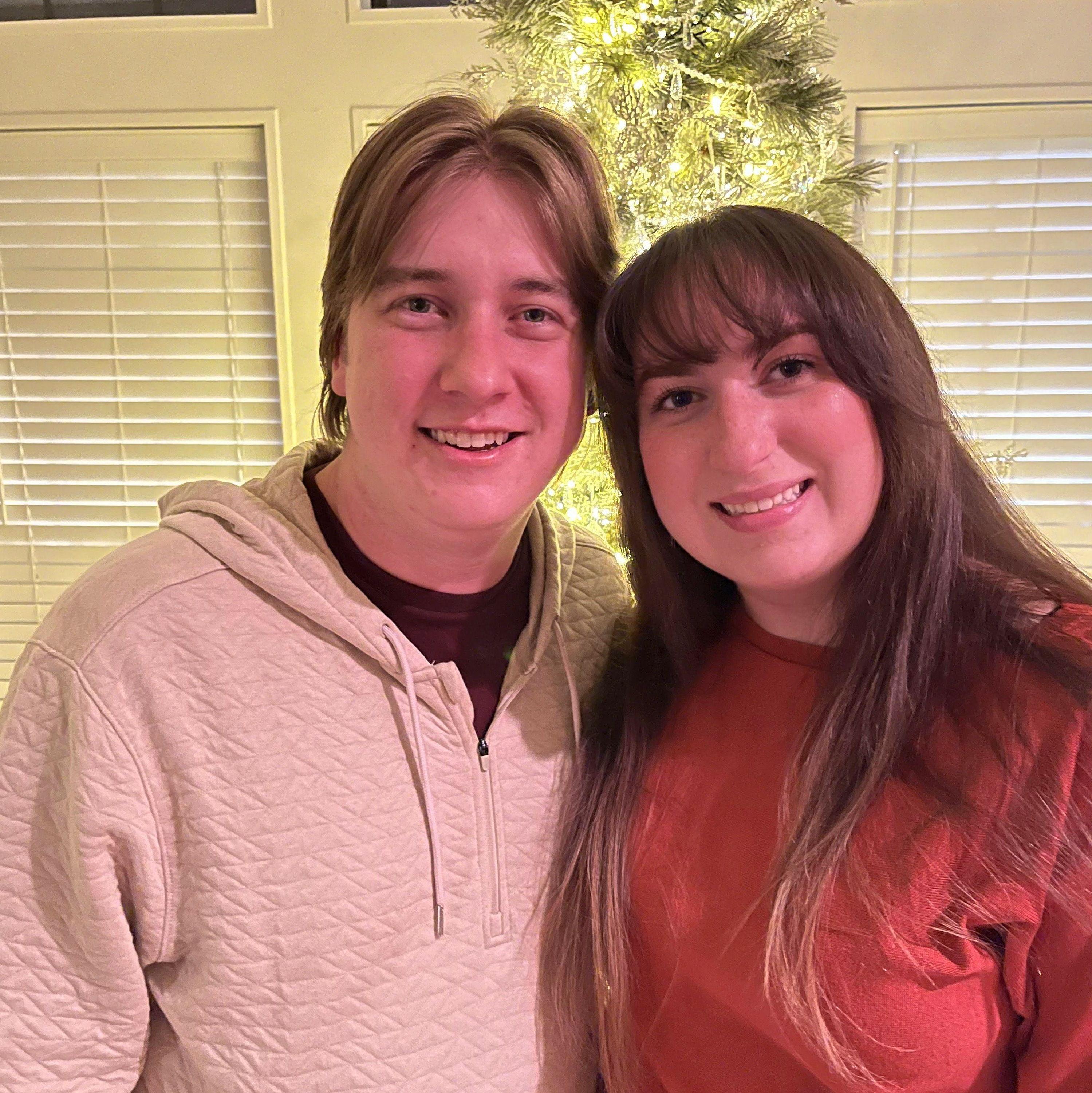 Our third Christmas together where we ended the night singing karaoke with Ethan's family in Arlington, Texas on December 25, 2022.