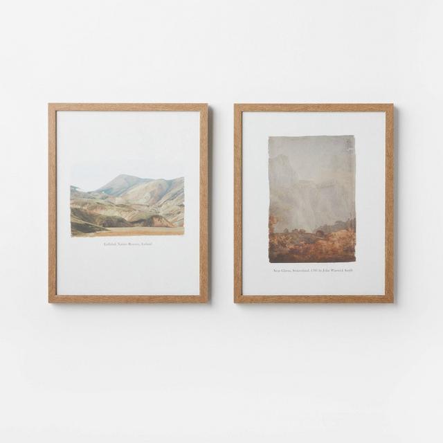 (Set of 2) 16" x 20" Glass Textbook Photo Frames - Threshold™ designed with Studio McGee