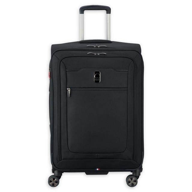 DELSEY PARIS Hyperglide 25-Inch Spinner Checked Luggage in Black