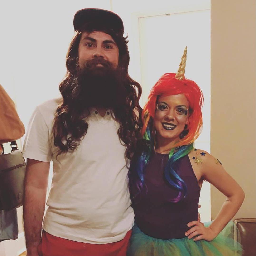 Halloween 2017: Forrest Gump and a unicorn