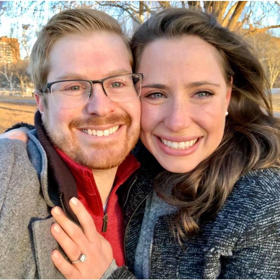 When Patrick asked Theresa to marry him under a willow tree on the Esplanade!