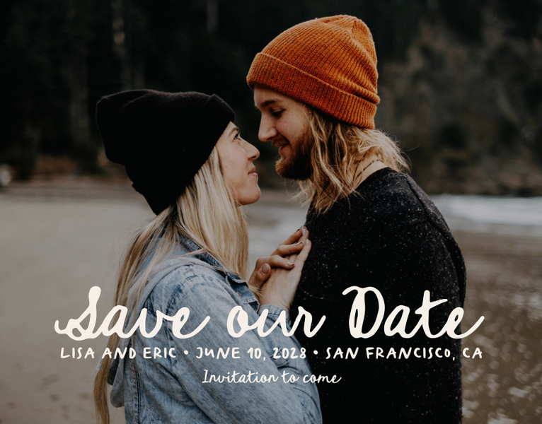 Brielle Photo | Linen | Zola Save The Dates
