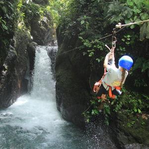 Zip Lining on our Honeymoon