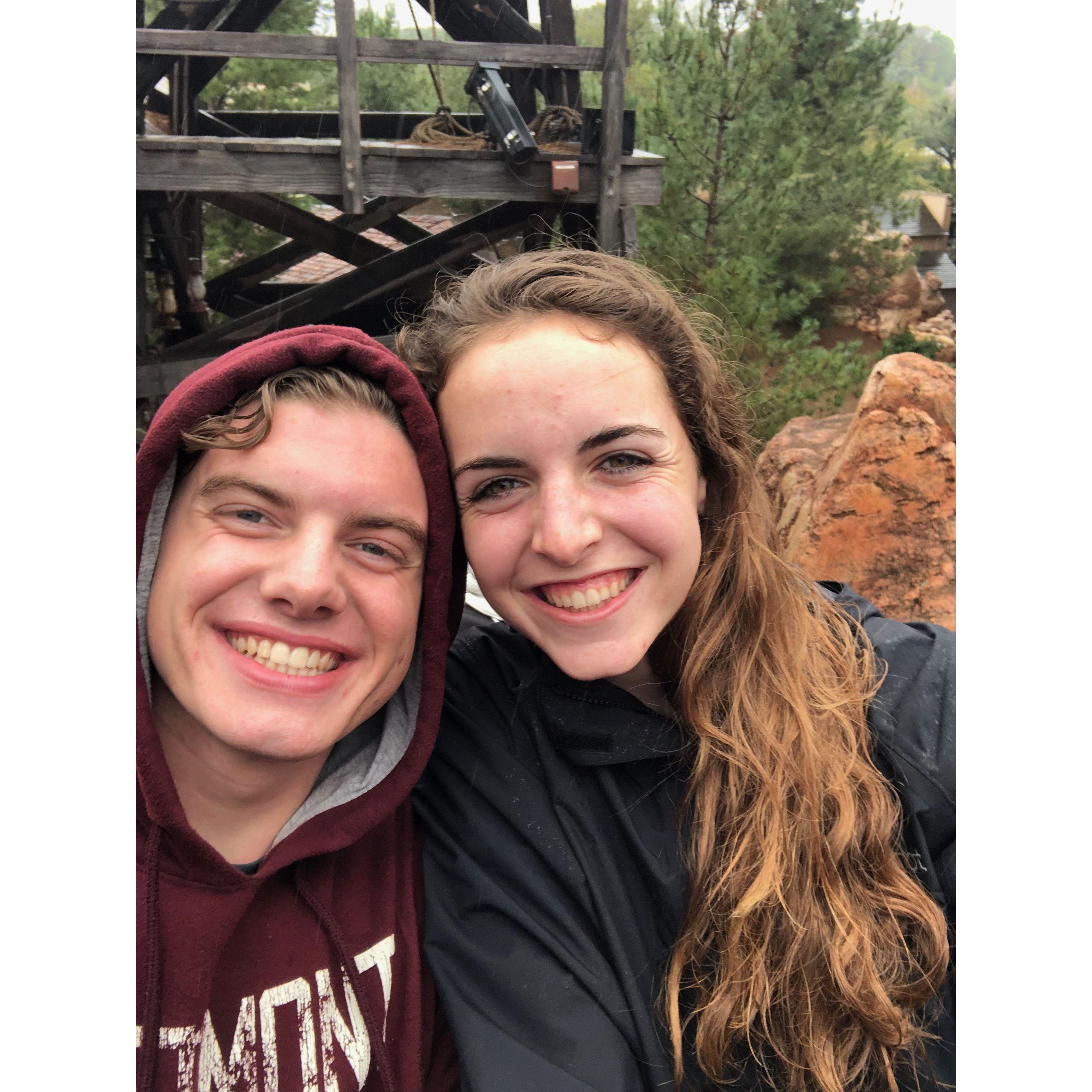 March 2, 2019 First Disneyland trip together... in the pouring rain.