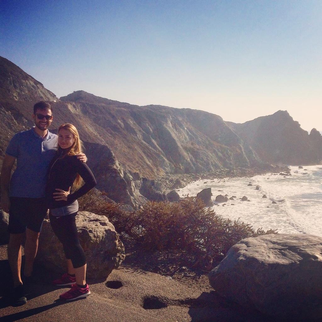 Our first trip away together to Big Sur.