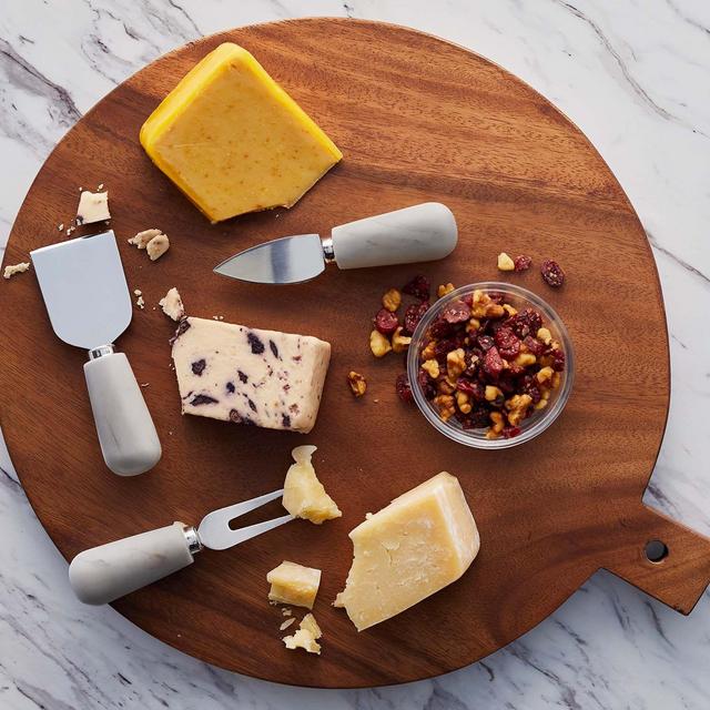 White Marble Cheese Knife Set