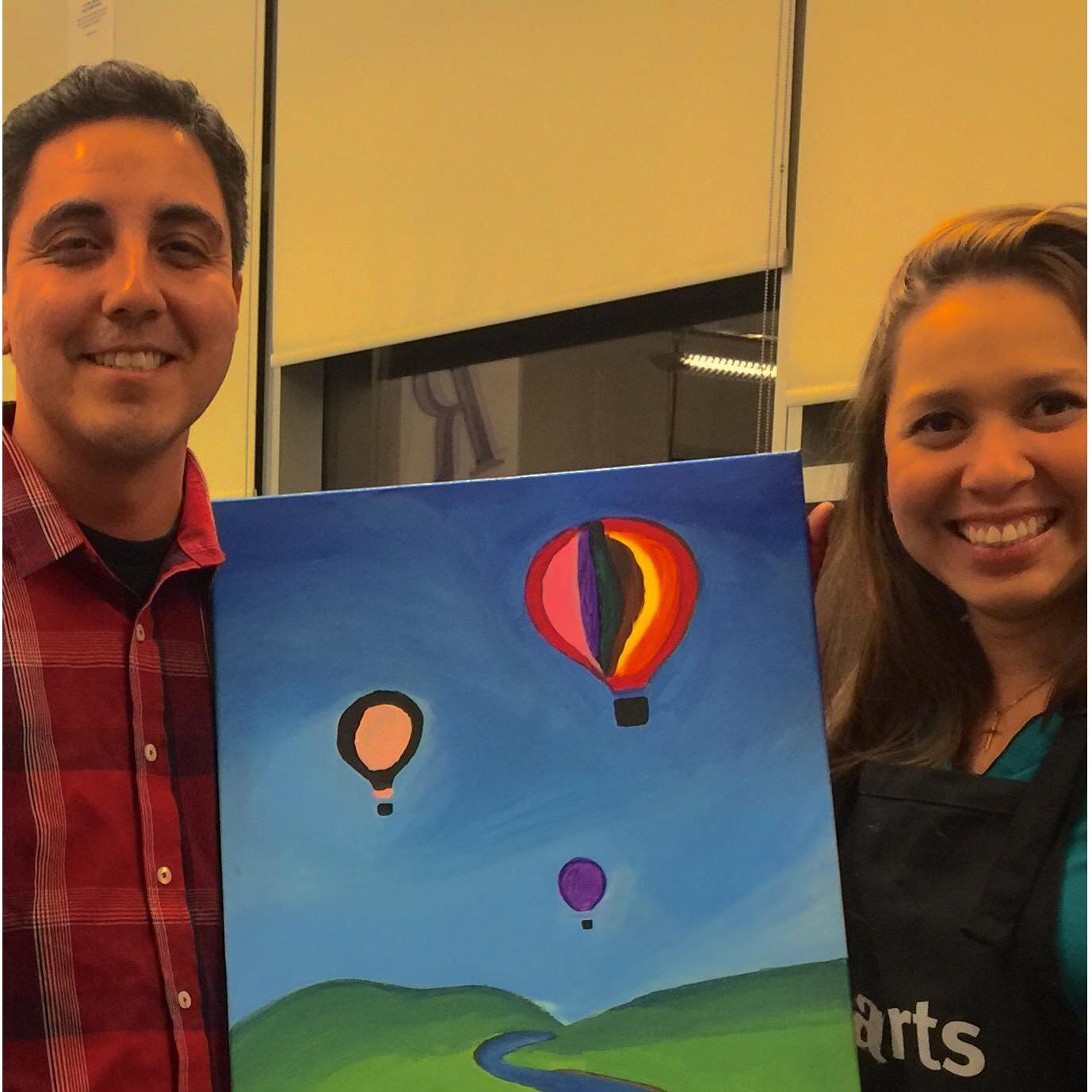 Our first date - at VisArts!