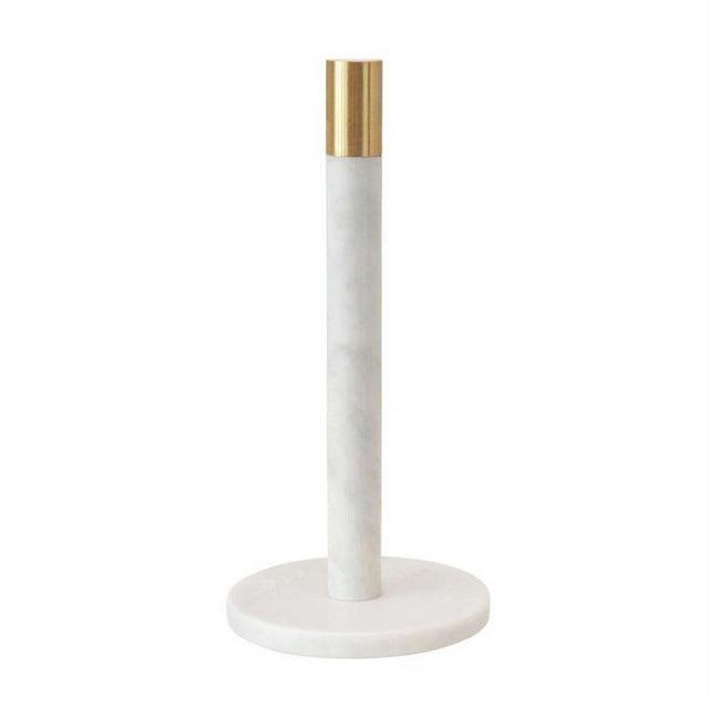 Marble and Brass Paper Towel Holder