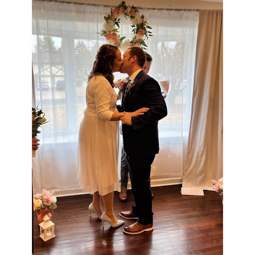 Just married.