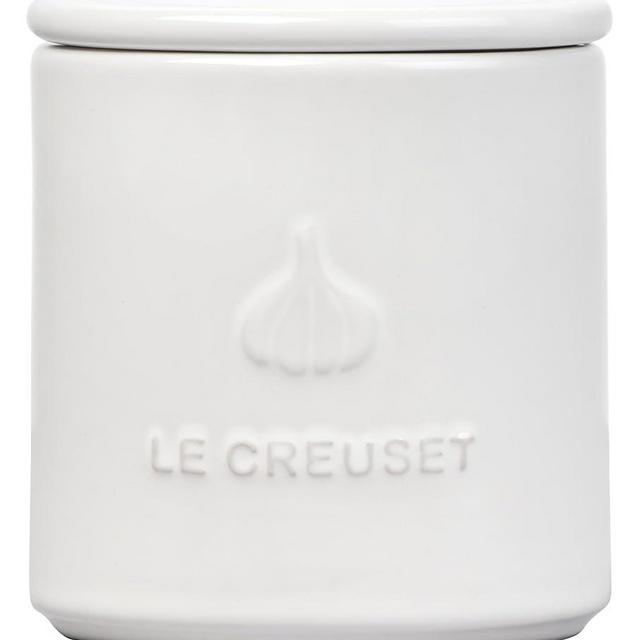 Le Creuset Stoneware Garlic Keeper, 14 oz., White