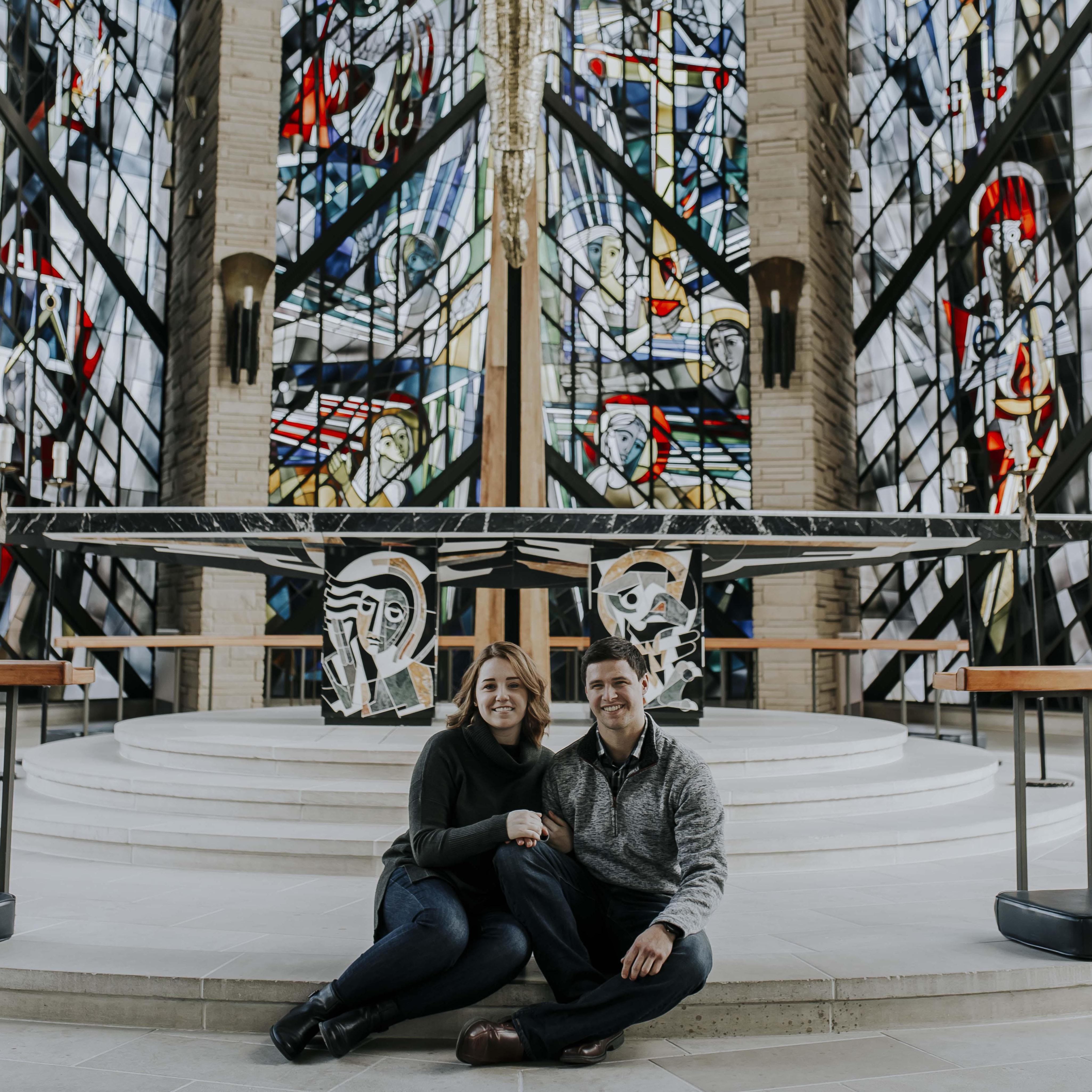 Engagement Photoshoot - Valparaiso University Chapel