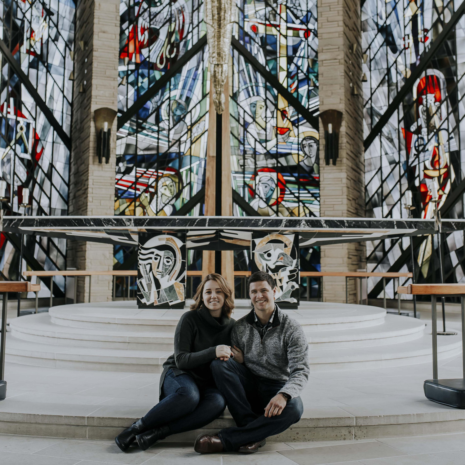 Engagement Photoshoot - Valparaiso University Chapel
