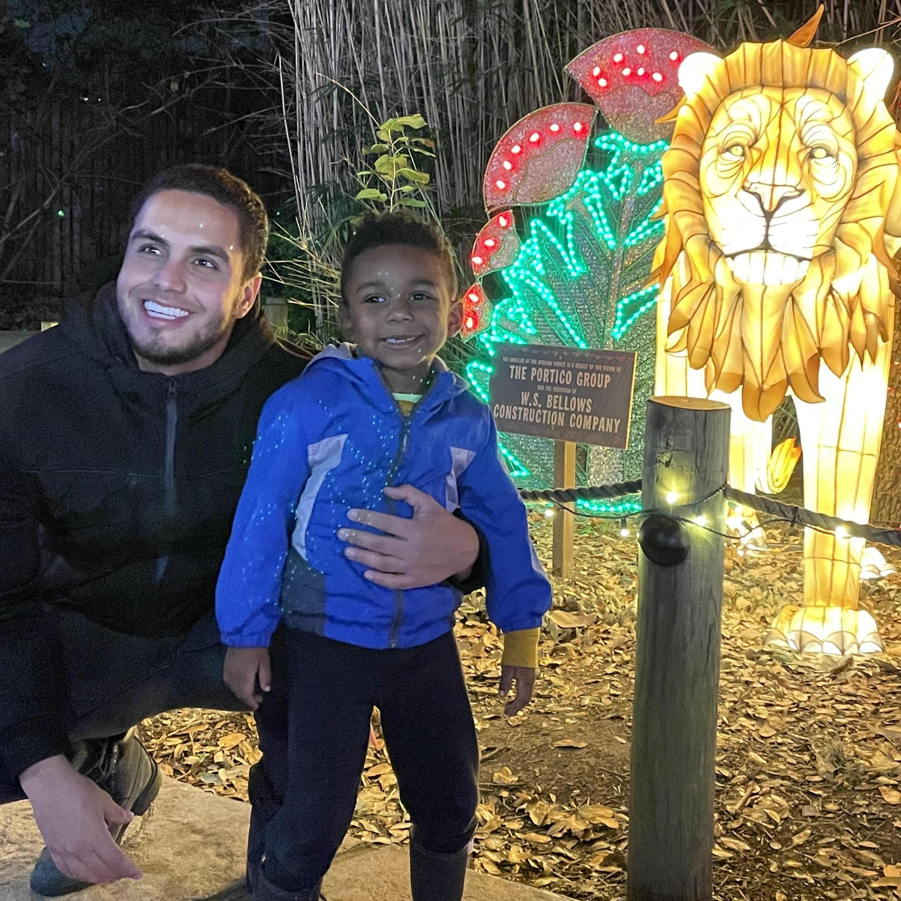 12/12/21 - Zoo Lights! Daniel & Uriah!