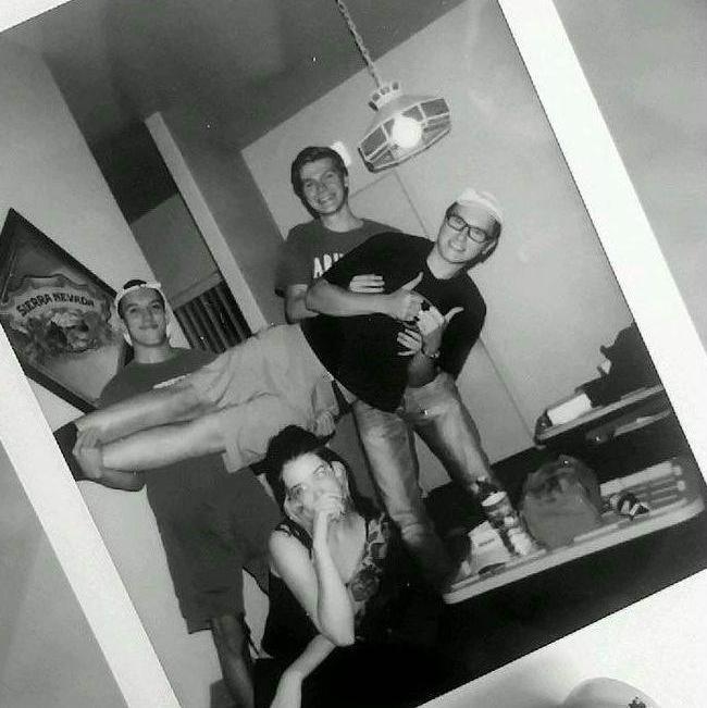 To commemorate the Broncos Smash House since Graham joined the Army and was leaving for basic training.