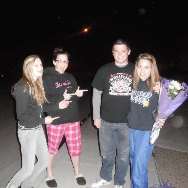 Nate had a couple of helpers when asking me to junior prom. One being his sister, Natalie (bridesmaid).