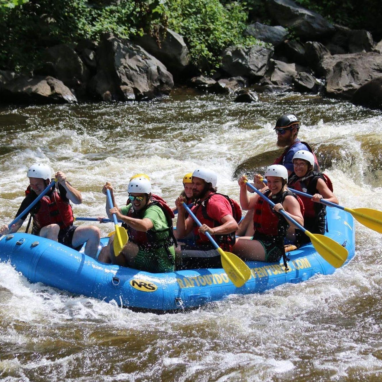 Growing closer together led us to be more open to new things and activities like: white water rafting in Tennessee!