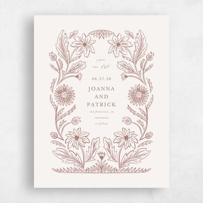 Clay Brown Wedding Save the Date - Desrosiers Portrait