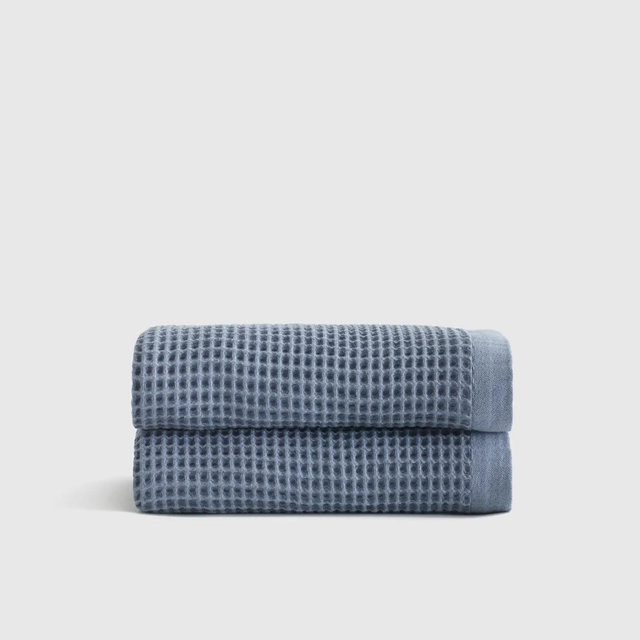 Organic Waffle Bath Towels (Set of 2)