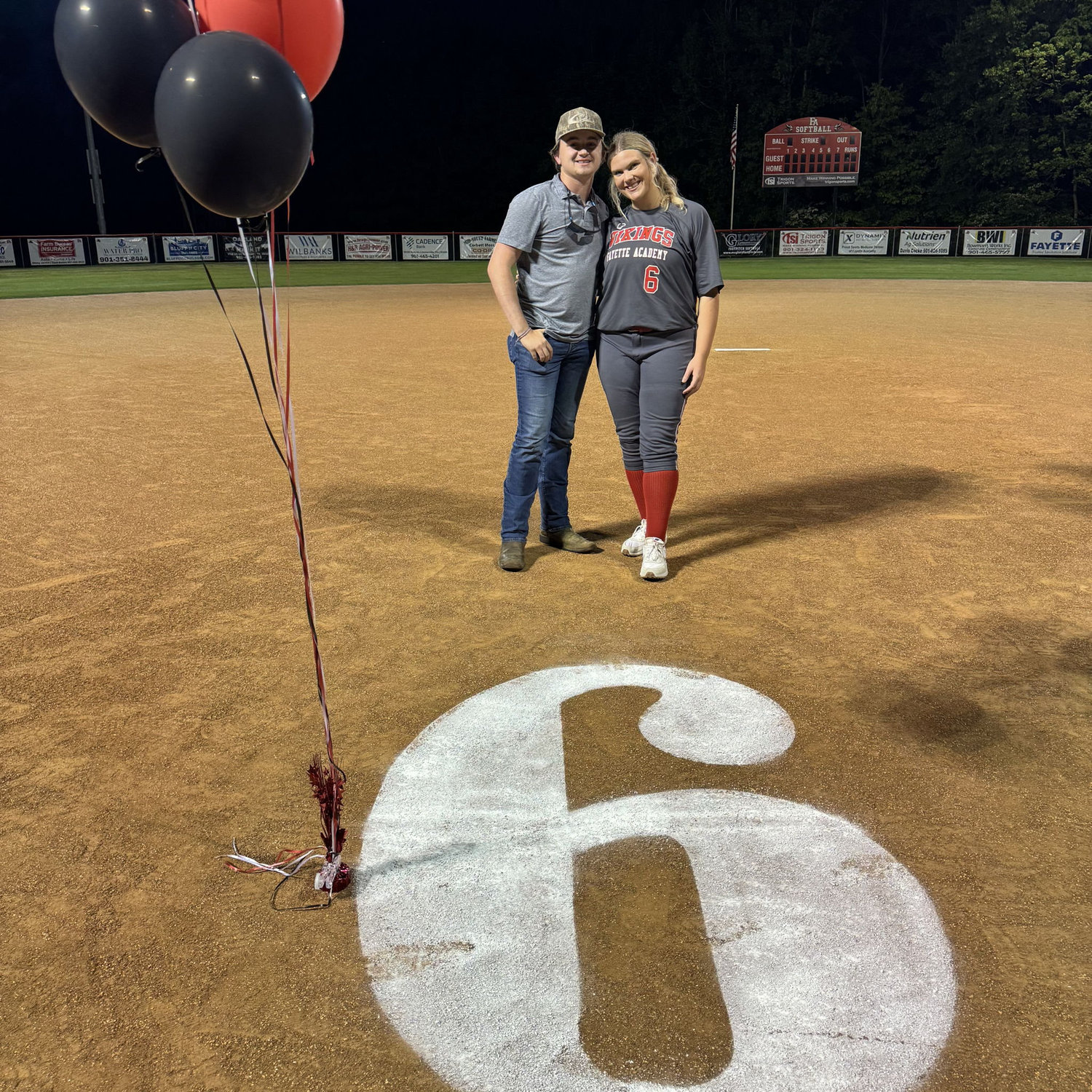 Macy's softball senior night