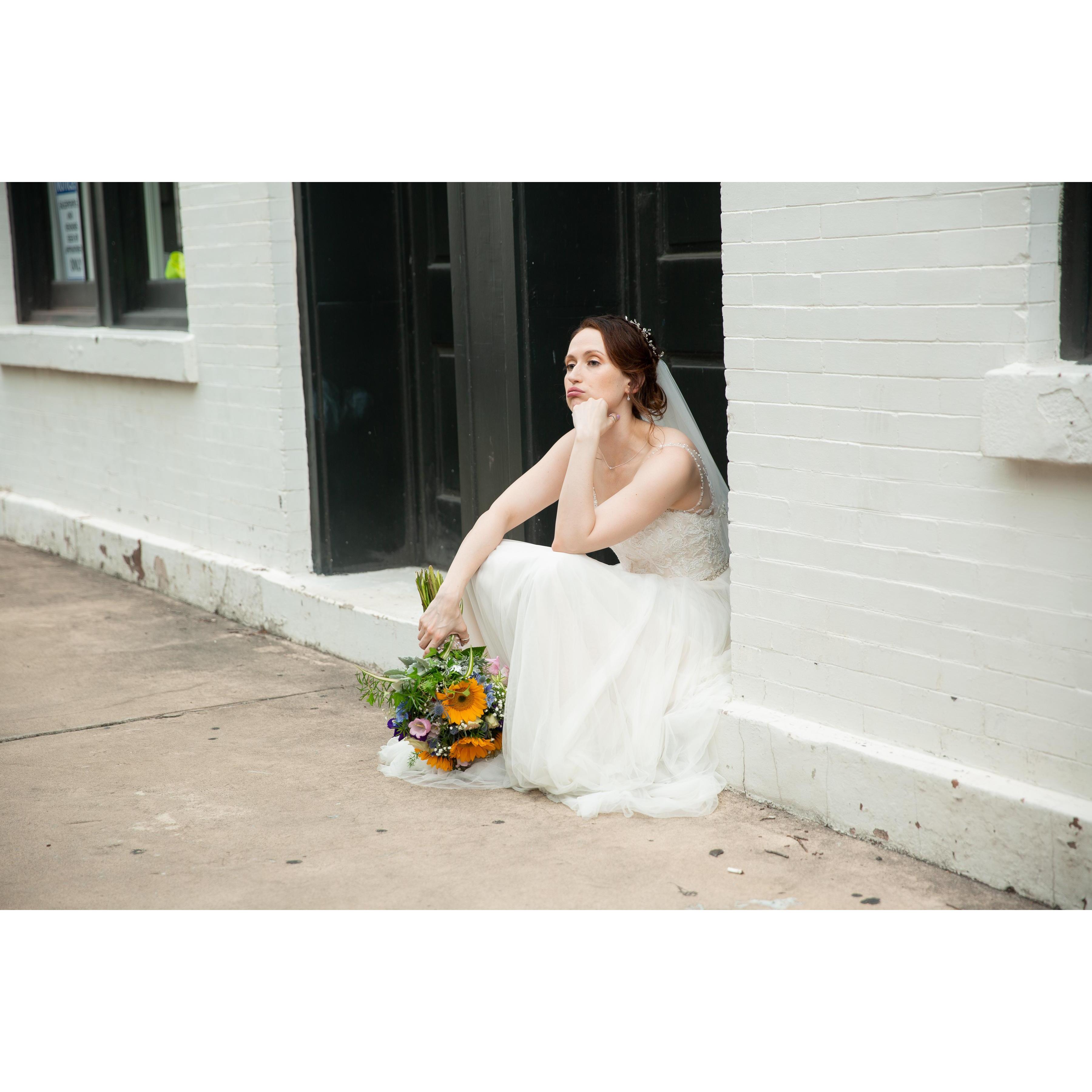Being a bride is exhausting