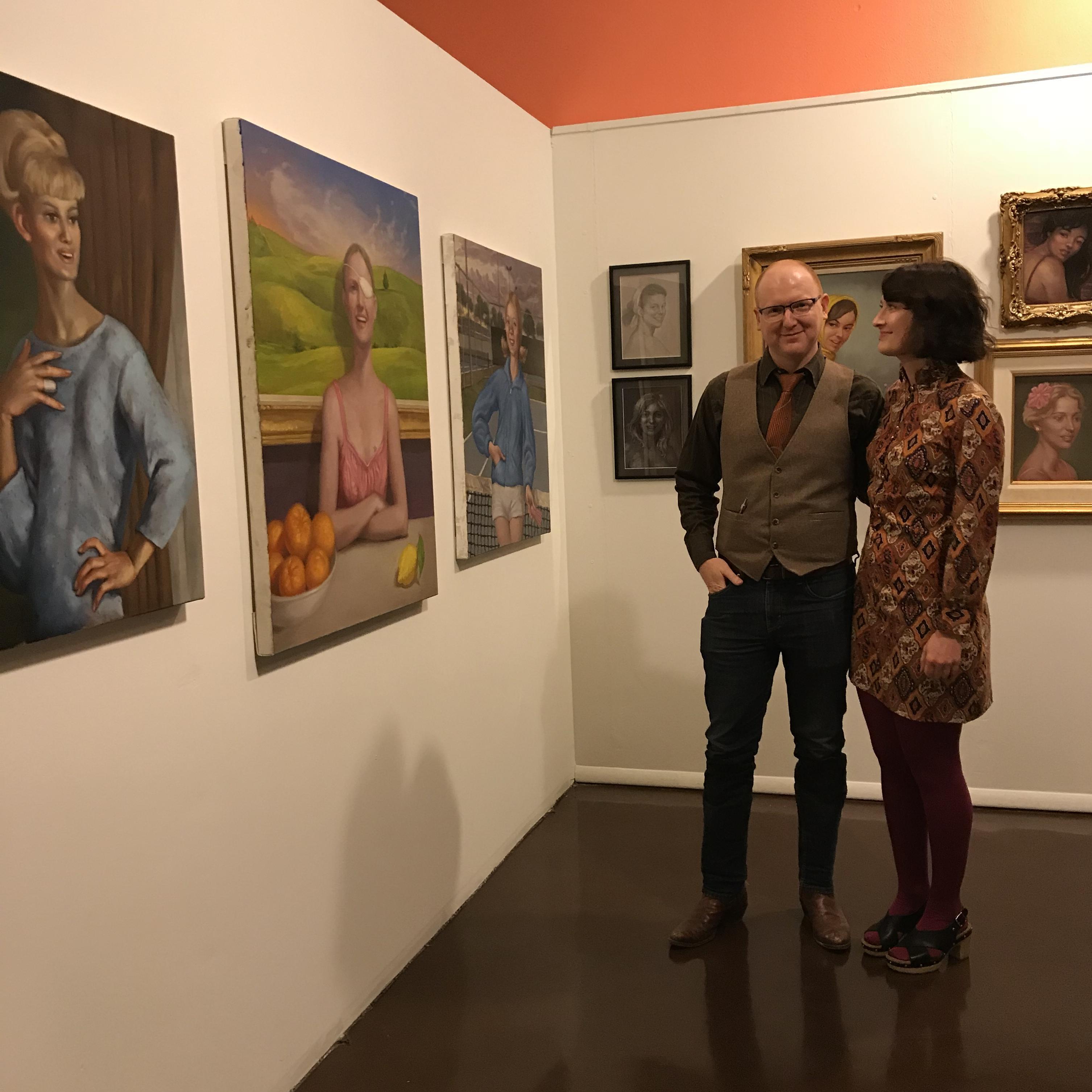 Matt's art show at How Sweet it was, November 2017