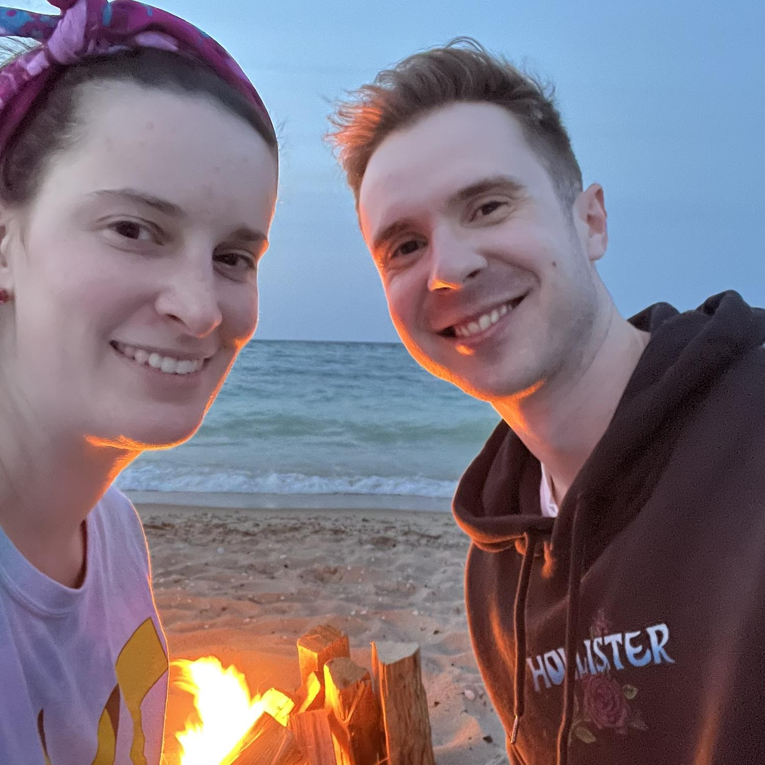 Date night at the beach in michigan