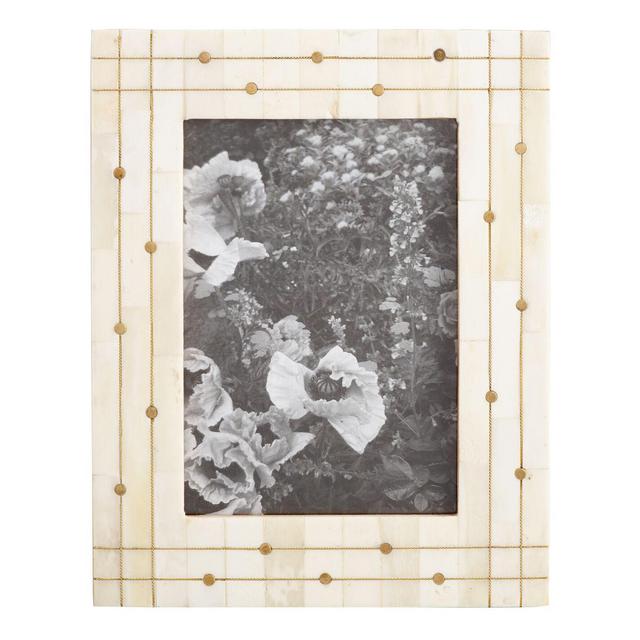 Gold Dot Inlay Bone Frame