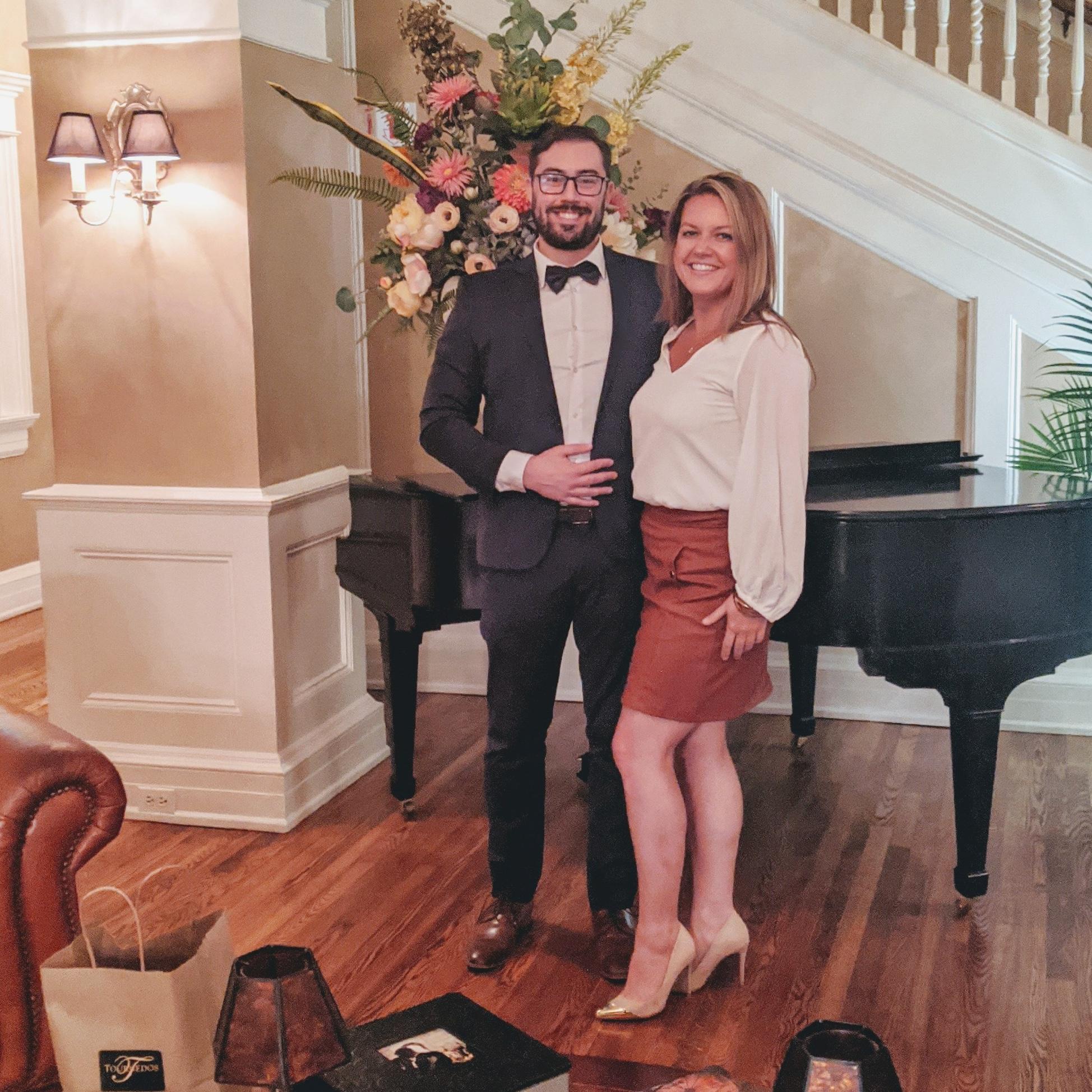 We’d never been “out” on a date since we had met- so when the city finally reopened in mid- June, we decided to dress up and go out!