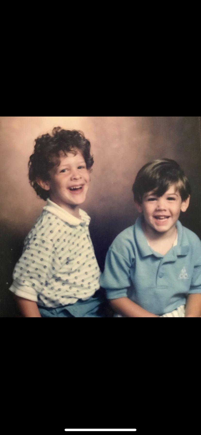 Don't you wish you knew both of them when they were way cuter?
Tyler and his brother, Riley