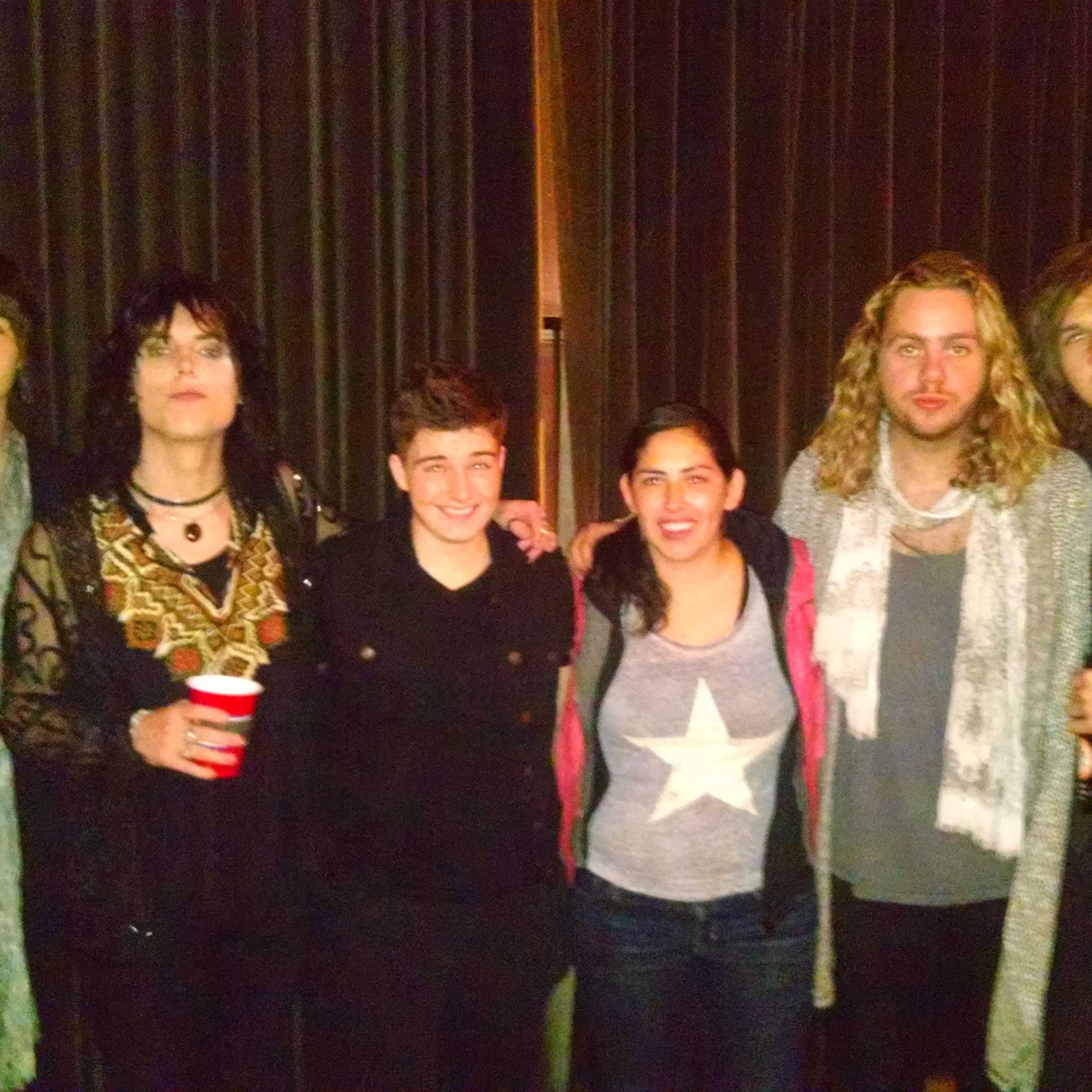 Our first concert together watching the Struts!